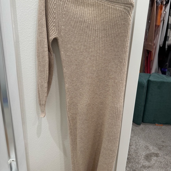 Feride One Shoulder Midi Dress in Oatmeal - Picture 4 of 6